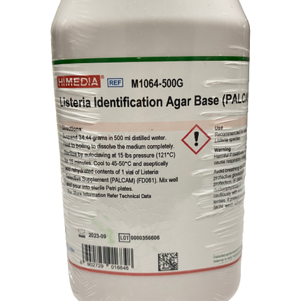 Base de Agar para Identificación de Listeria (PALCAM) 500g HiMedia