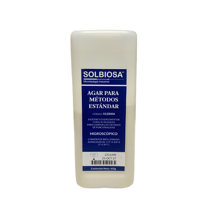 Agar Métodos Estándar 450g Solbiosa